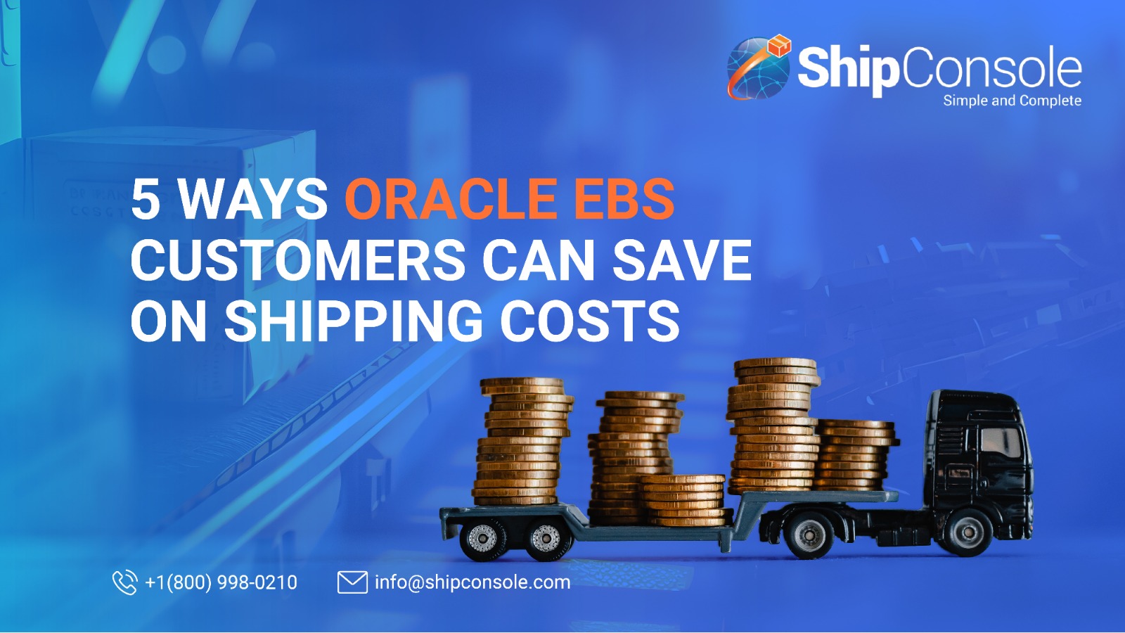 5 Ways Oracle EBS Customers can save on Shipping Costs