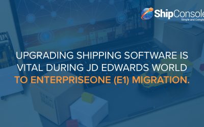 Upgrading Shipping Software is Vital during JD Edwards World to EnterpriseOne (E1) Migration.